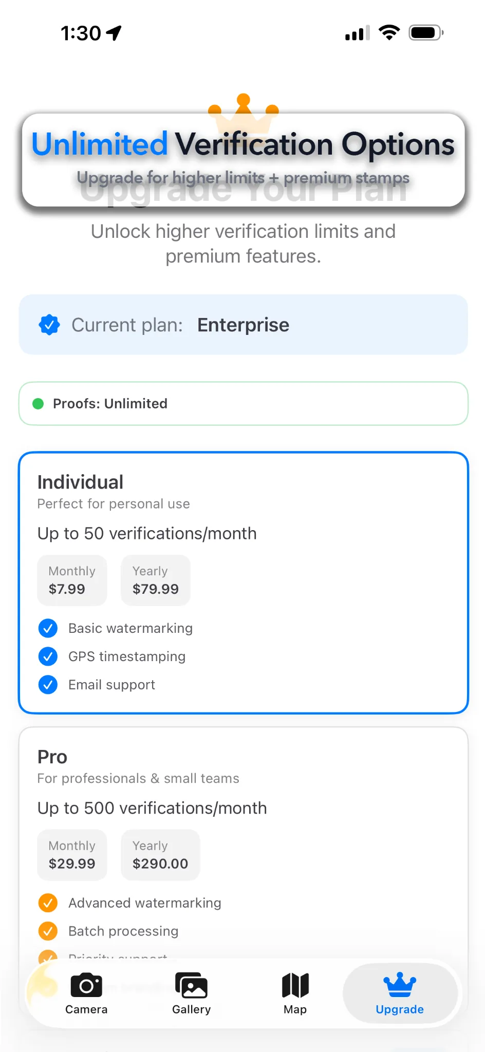 Message-ready proof sent in iMessage